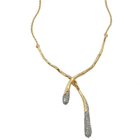 ALEXIS BITTAR Solanales Gold CrystalCascade Necklace